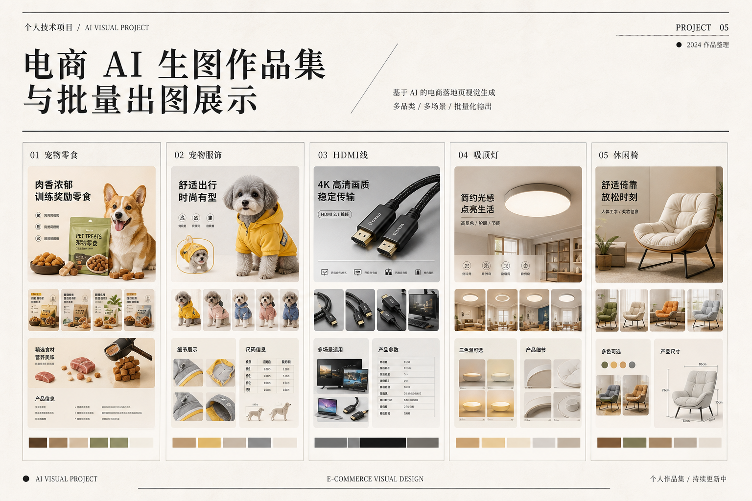 电商 AI 生图作品集项目封面